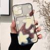 Love Heart Graphic Clear Phone Case For iPhone 11 12 13 14 15 16 Pro Max XS XR X 7 8 Plus Wallet Card Bag Lens Protection Cover