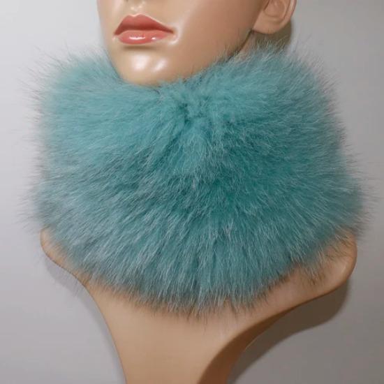 Nowy Szalik z Prawdziwego Futra Lisiego Opaski Futrzane Kobiety Zima Szaliki z Futra Lisiego Luksusowy Ocieplacz na Szyję Dobra Elastyczność Naturalne Futrzane Mufki