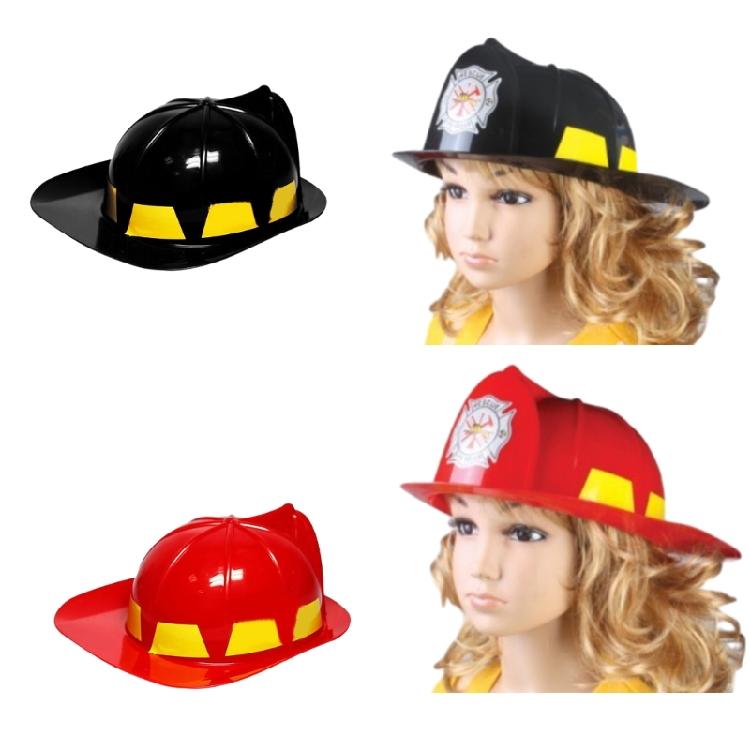 Fireman Fighter Helmet Hat Firefighter Costume Halloween Dress Up Props for Kids