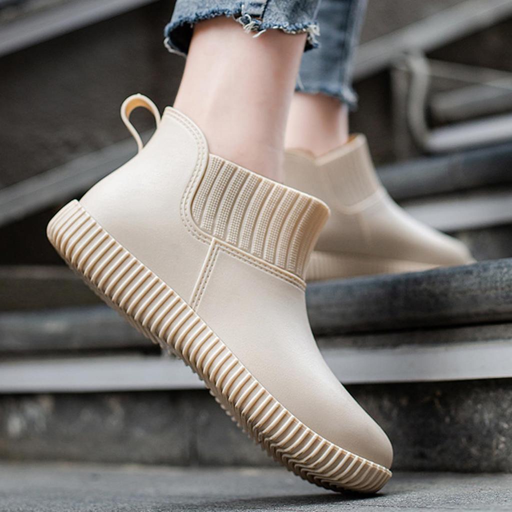 Moerstar Rain Waterproof Short Rain Stylish and Fashionable for Cherry Blossom Rainy and Rainy Sizes Size Japanese Shoe Women's Ultra-Lightweight