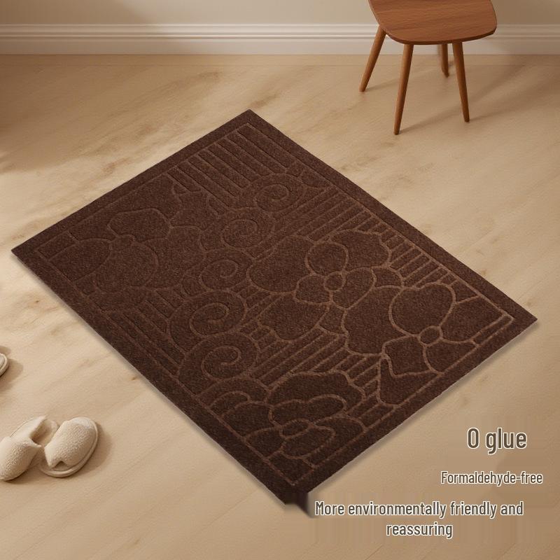 Non-slip Waterproof Semi-circular Floor Mat for Bathroom, Bedroom, and Entrance