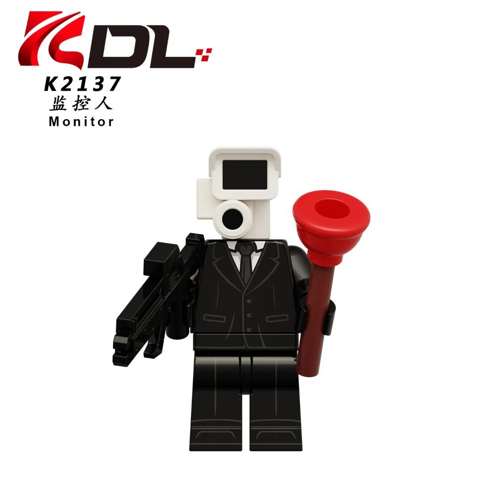 Skibidi Toilet MOC Abstract Robot Building Blocks Compatible With LEGO Monitor TV Man Delicate Figures Mini Model Bricks Toys
