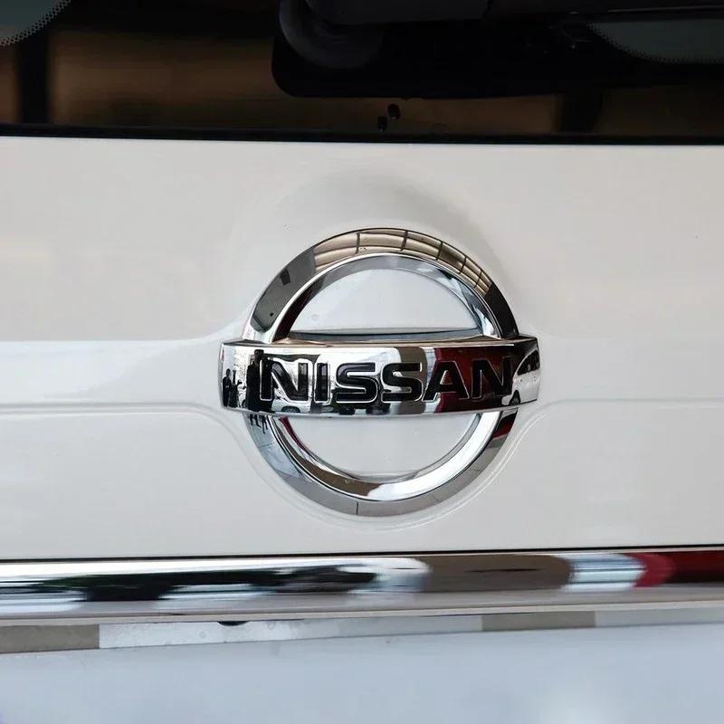 ABS for Nissan New Car Front Rear Emblem 3D Logo Tiida Sentra Teana X Trail T30 T32 Almera Kicks Micra Qashqai J10 J11 Leaf Juke