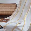 Jingga Embroidered Rod Pocket Semi-Blackout Curtain
