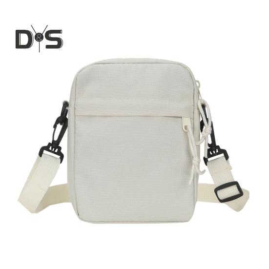 

Унісекс сумка через плече з тканини Оксфорд, суцільний колір, сумка для телефону, гаманець через плече для щоденних прогулянок, шопінгу на вулиці білий