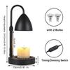 with Timer Dimmer Candle Warmer Lamp Bedroom Home Decor Adjustable Height Wax Melter with 2 Bulbs Aromatherapy Lamp
