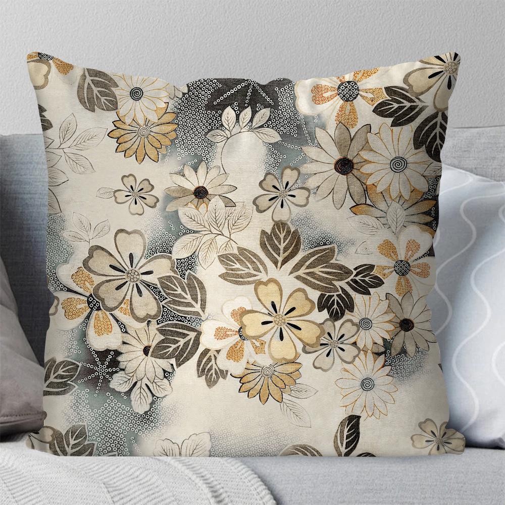1pc Simple Art Of Patterns And Patterns Pillow Case Square Pillow Bedroom Sofa Leisure ComfortCarLivingRoomHome Decoration 40X40