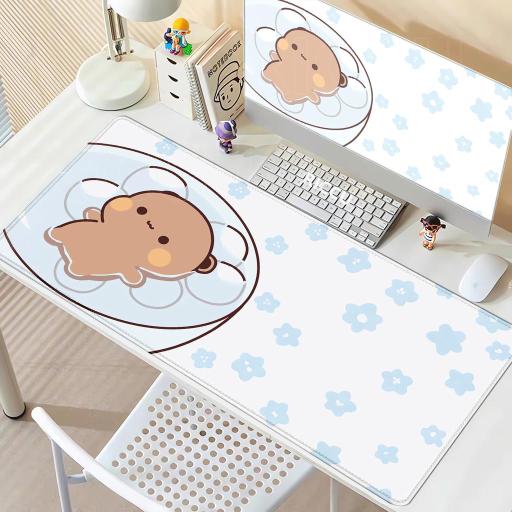 Large Compute Mouse Pad BuBu DuDu Kawaii Mousepad Natural Rubber Gaming Micepad Gamer Xxl Office PC Keyboard Cute Desk Mat Rug