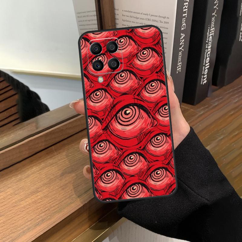 Scary Face Eyes Case For Samsung Galaxy M56 M06 M16 M36 M52 M32 M12 M54 M34 M14 M35 M55 M15 M11 M31 M13 M53