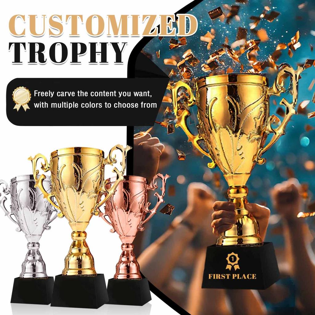 Personalized Custom Resin Trophy Creative Metal Competition Trophy High-end Big Trophy Honor Trophy Engraving