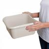 KADAX Square Bowl Plastic Basin Large With Handles