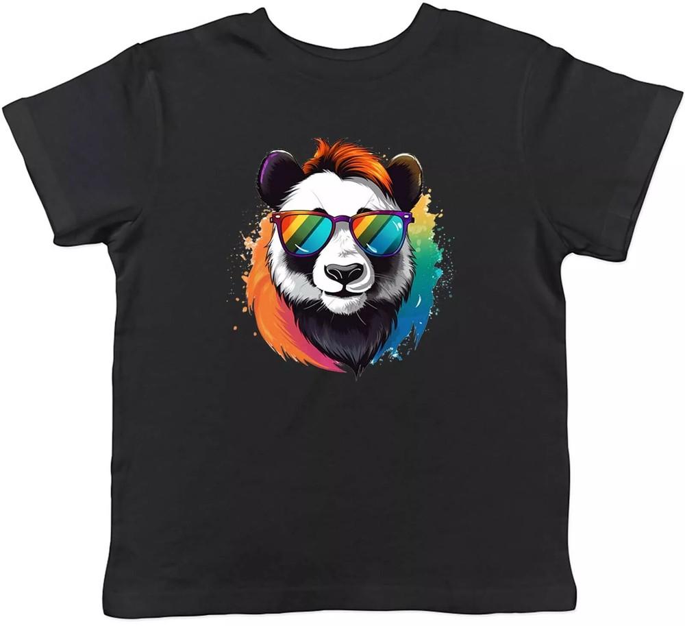 Panda T-Shirt Rainbow Sunglasses Bear Lover Gift Short Sleeve T-Shirt Unisex T-Shirt S
