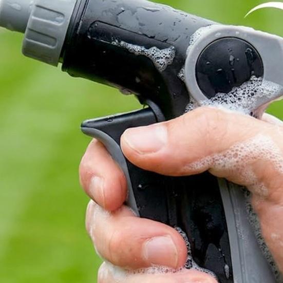 Garden Hose Nozzle with 360-degree Adjustable Spray High Pressure Water Cleaning
