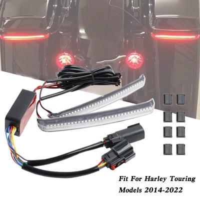 Saddlebag LED Flowing Turn Signal Light For Harley Road Glide FLHR CVO 2014-2022