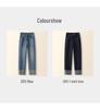 2025 New Spring Women's High-Waisted Blue Slimming Harem Jeans - Cuffed, Cropped, and Loose-Fit Cigarette Pants