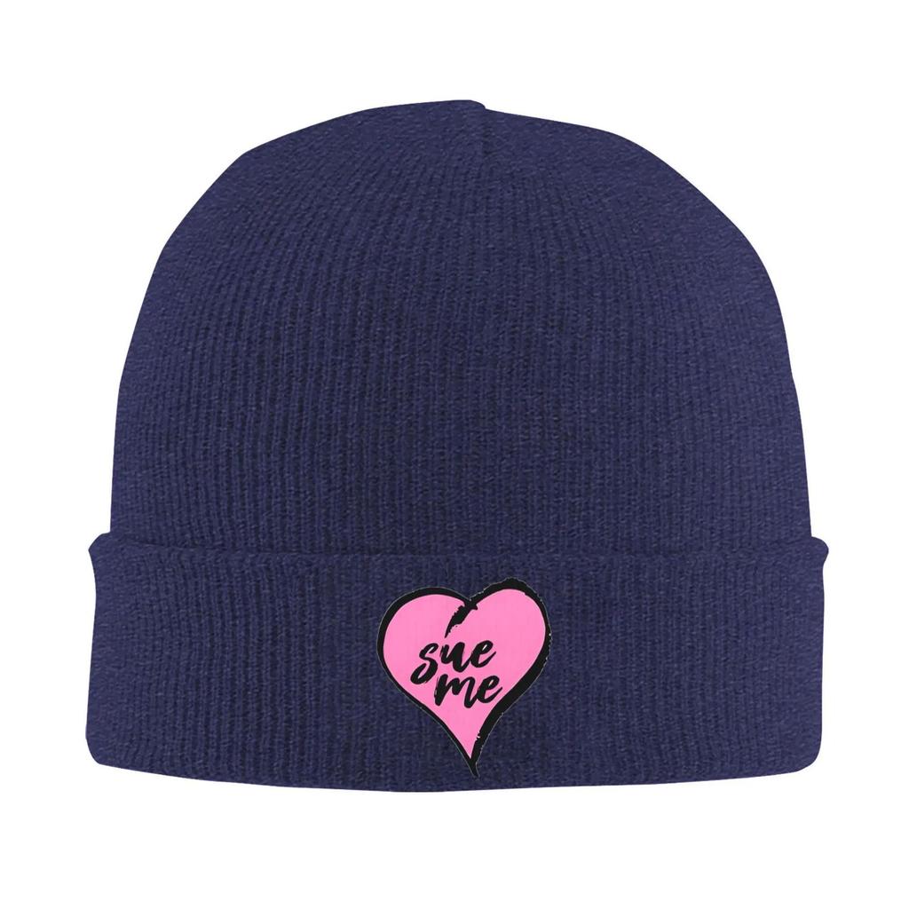 Sabrina Carpenter Sue Me Heart Knitted Hat Beanies Autumn Winter Hats Warm Acrylic Street Music Album Cap for Men Women  Gifts