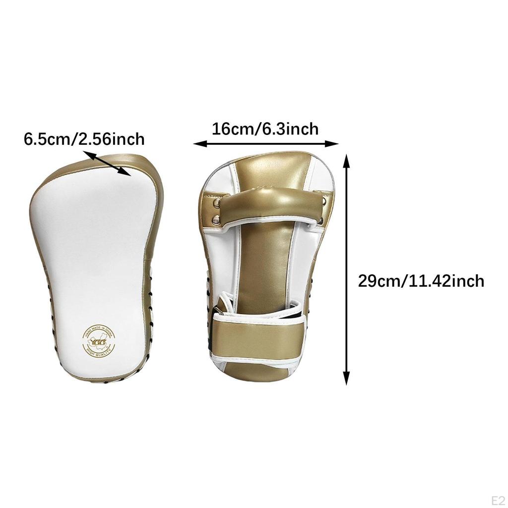 1 Pair Boxing Pads Curved Focus Mitts Punching Target Sparring Gear Thickened Training Kick
