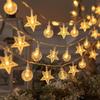 LED Star Fairy String Lights for Room, Dorm, and Outdoor Decoration