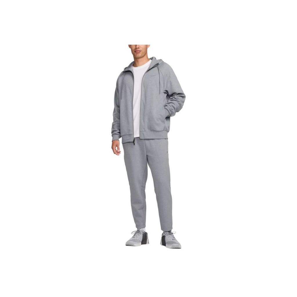 Nike Solid Color Logo High Waist Loose Tapered Casual Pants Men Bottoms Gray FZ5851065