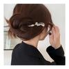 Bâtonnet à Cheveux Kanzashi, à une Dent, Simple Accessoire de Cheveux, Yukata, Argent, Laiton, Plaqué Or, Motif Fleur de Cerisier, Boule en Verre Pendante