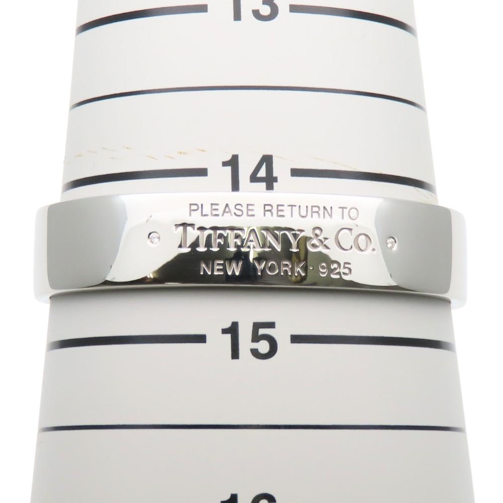 Used TIFFANY&Co. bracelet Narrow cuff Return to Silver925/diamond 31.7g Silver 2PD