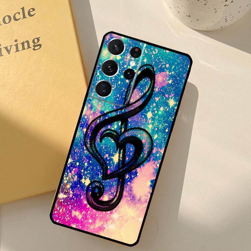 

Музыкальные ноты Скрипка Классическая музыка Чехол для телефона Samsung Galaxy S23 S20 S21 S22 S24 S25 Ultra S9 S10 Plus S25 FE Защитный корпус Galaxy S23