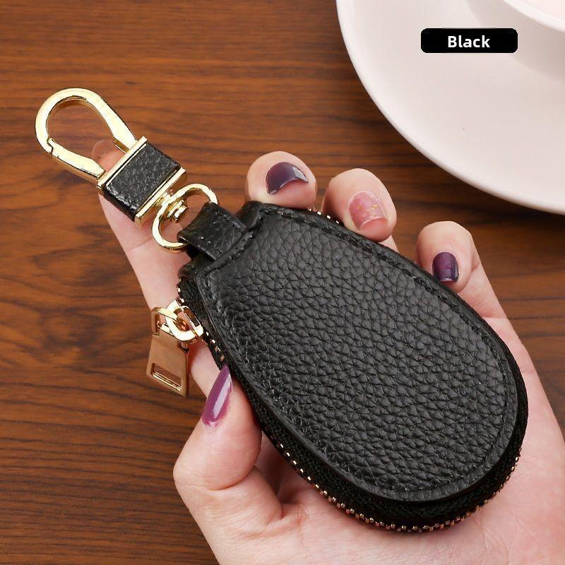 Key Case For Men And Women Pu Leather With Expandable Storage For Daily Use