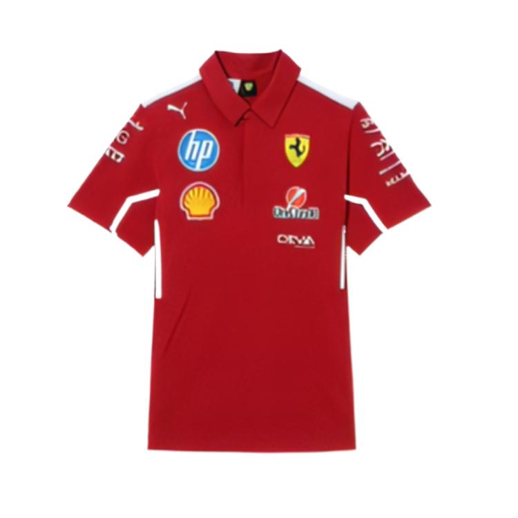 

PUMA Men s Scuderia Ferrari Team Polo Shirt Red 763944-01 L