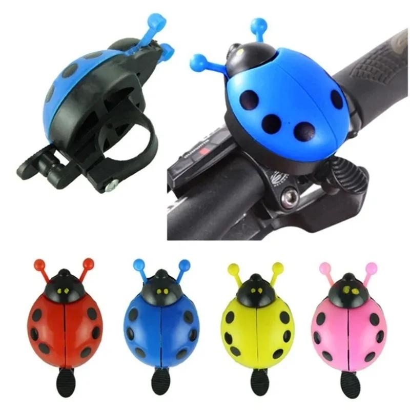 2024 New Fashion Bicycle Ladybug Beetle Car Mountain Bike Horn Bike Accessories Bike Horn  Bicycle Bell 1pc