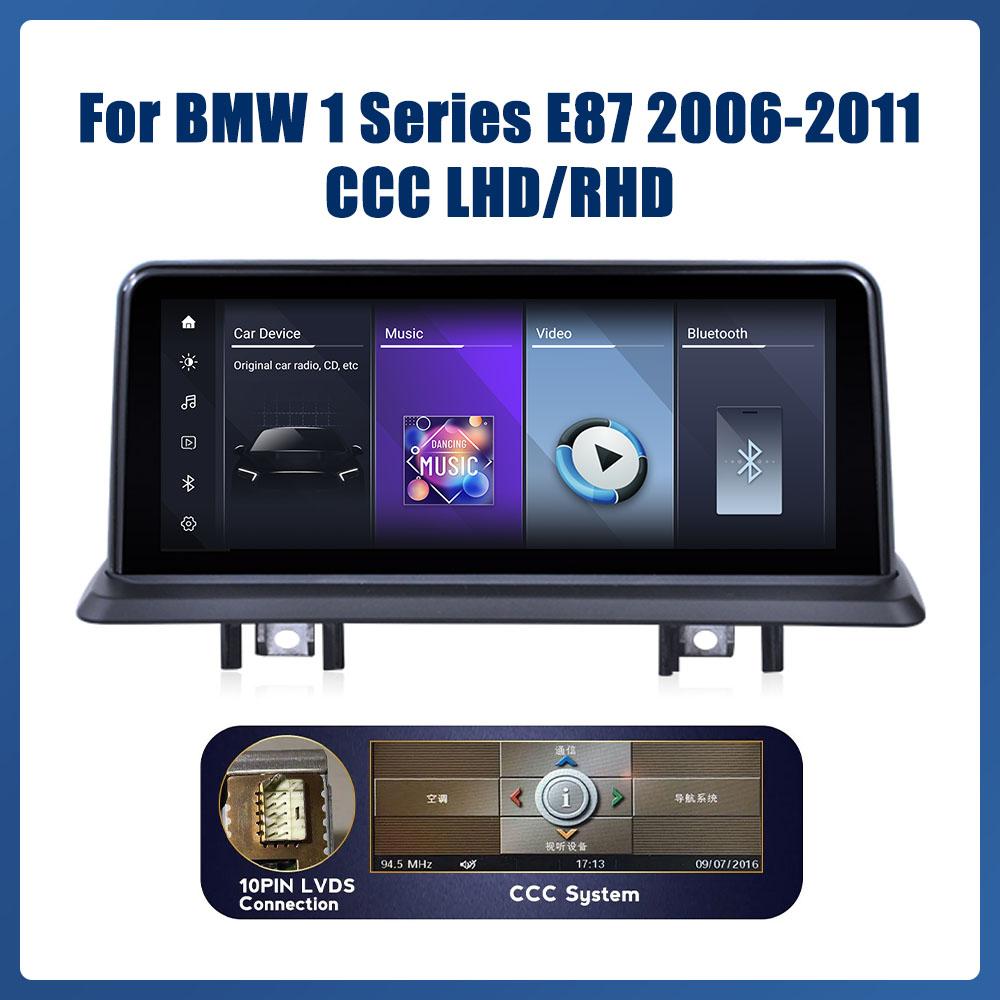 10.25” Car Radio For BMW 1 Series E87 2006-2011 CCC System GPS Navigation Multimedia Display Head Unit Video Player Carplay For CCC System