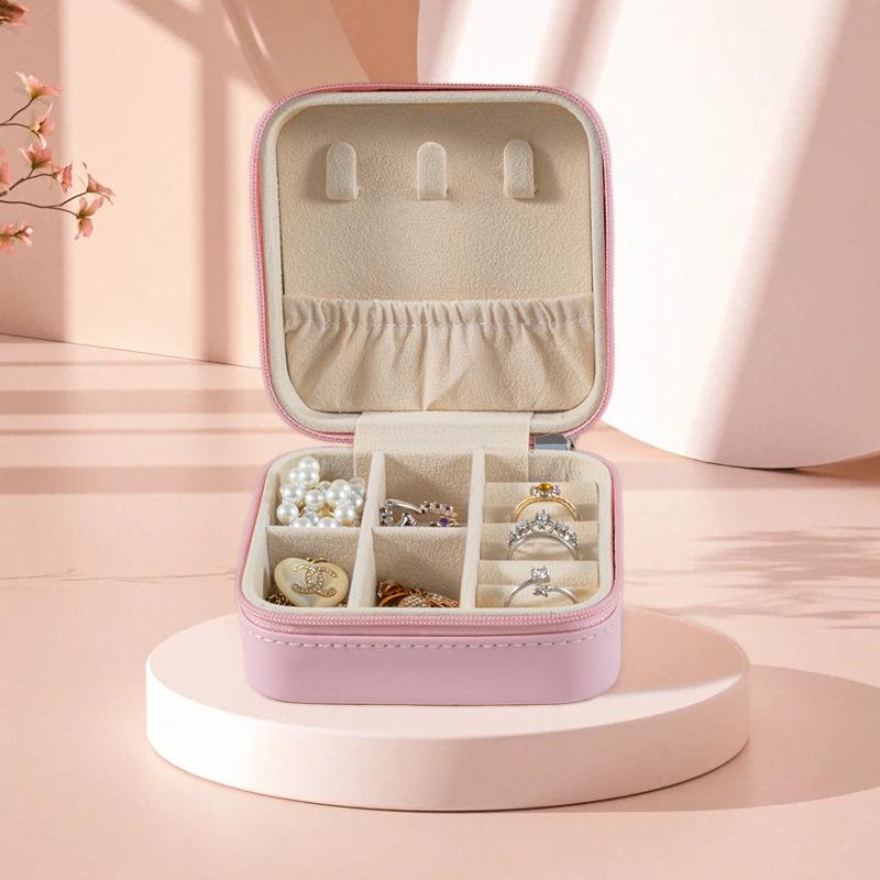 Portable Jewelry Box European Princess Travel Korean Hand Jewelry Jewelry Bag Earrings Ring Small Storage Box