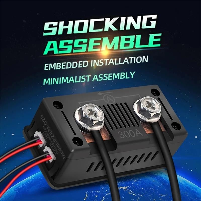 

AD23-Digitalvoltage Current Meter Power Detector Voltage Detector Monitor Tester DC0-300V 300A LCD Power Meter PZEM-025 чорний