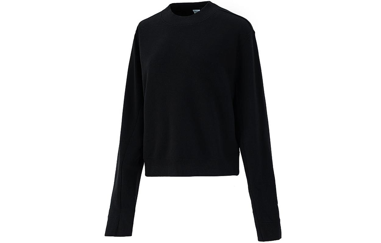 PUMA Sweatshirts Women s Black Crew Neck Moderate Regular 531929-01 M