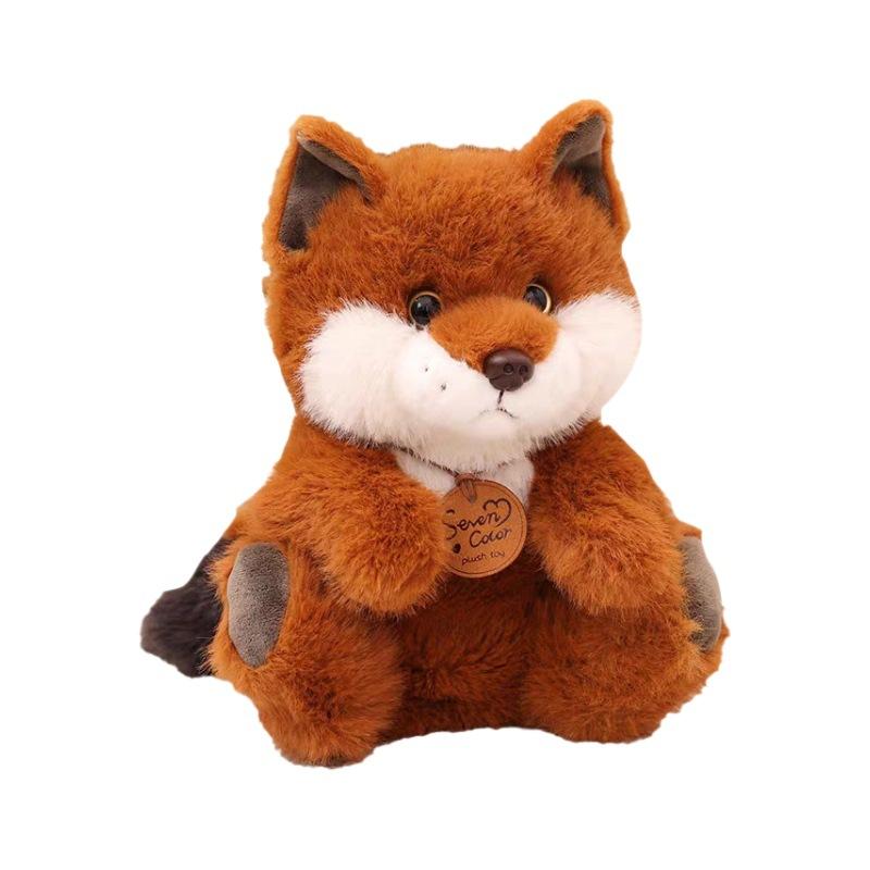Simulation Cat Fox Doll Three-color Cat Pose Plush Toy Doll Machine Doll Grab Machine Doll