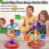 Children Throw Circle Game Ferrule Stacked Toys Fun Indoor Outdoor Parent-Child Interactive Circle Layers Early Education Gift