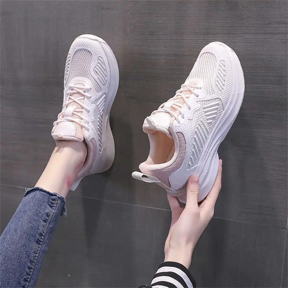 Autumn Super Lightweight Women's Heels Size 34 Dress White High Heel Shoes Tennis Reserve Sneakers Sport Lofers Wide Foot