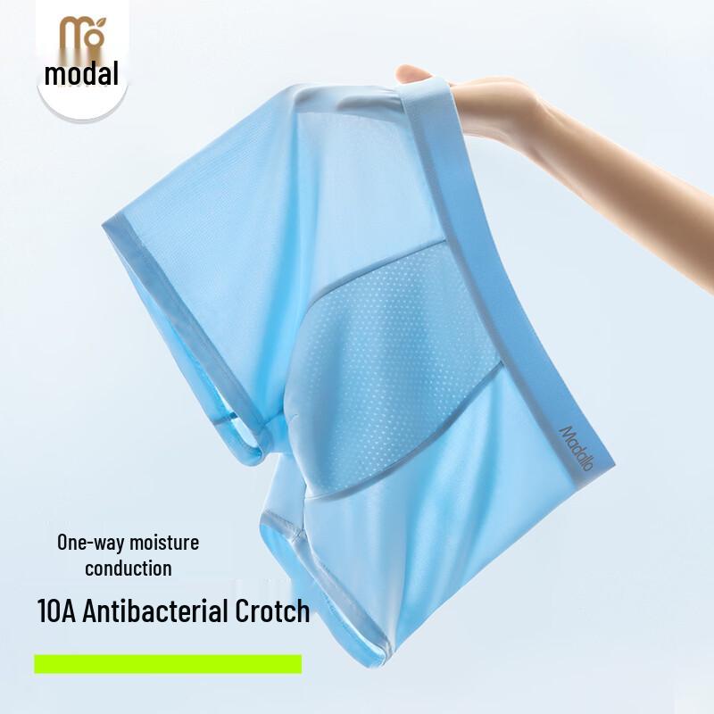 Men's Modal Ice Silk Antibacterial Boxer Briefs - 5 Pack