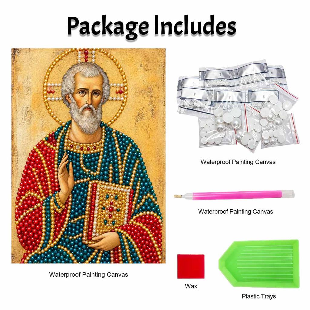 DIY 3D Pearl Diamond Painting Art Set Saint Religious Icon Home Decor Art Set Wall Art