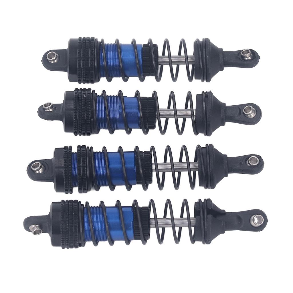 4Pcs RC Car Shock Absorber Aluminum Alloy Stable High Elasticity Front Rear Shock Damper for LC