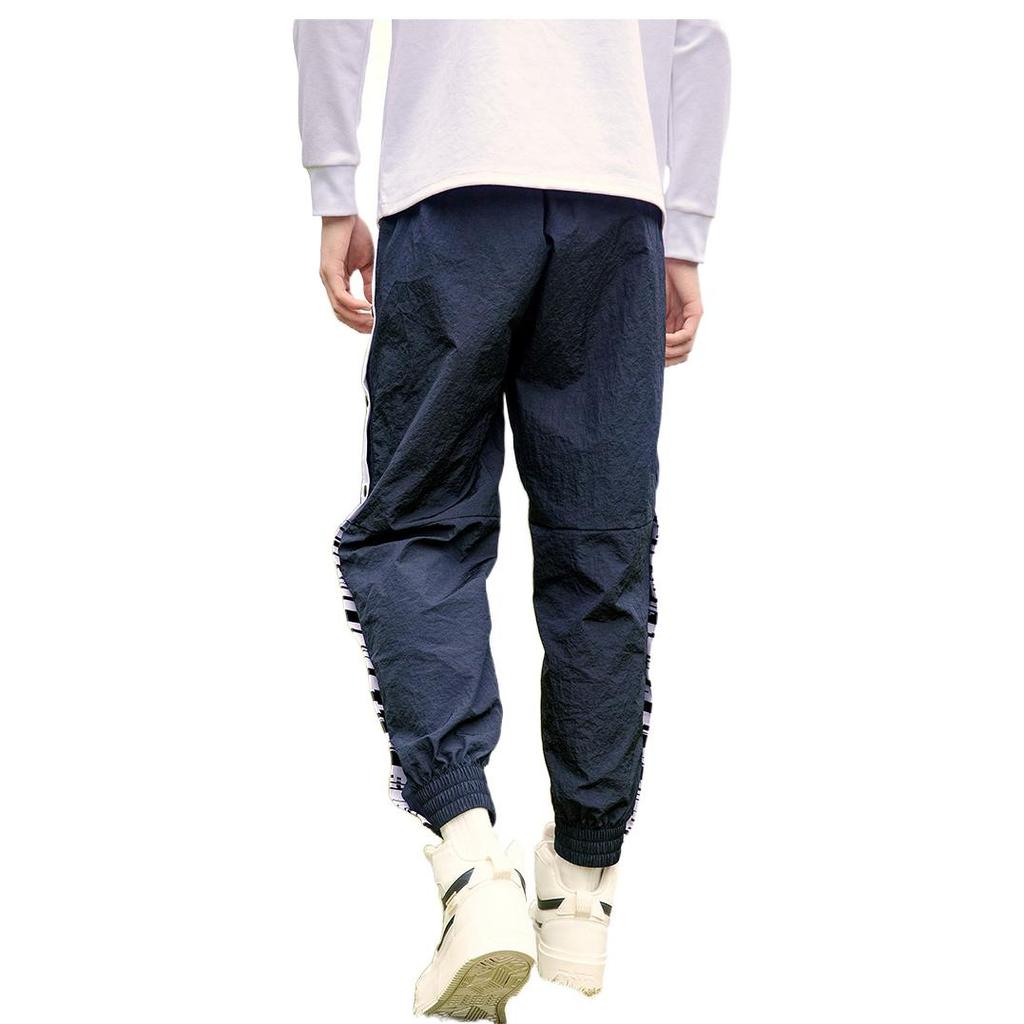 Anta Contrast Buttoned Woven Cuff Sports Pants Men Bottoms Black 172221501-1