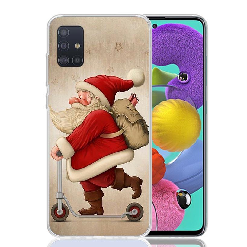 Christmas Santa Claus Present Phone Case For Samsung Galaxy A52 A42 A32 A22 A12 A51 A50S A40 A30S A20E A10S A41 A31 A21S A11 A72