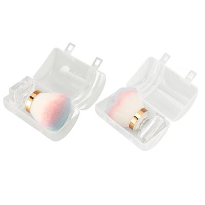 2 ks Štětec na pudr na make-up Víceúčelový Přenosný Měkké štětiny Křišťálová základna Štětec na prach Ail pro make-up