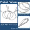 uxcell 15pcs Fuel Line Hose Tube Spring Clips 11.5mm Inner Diameter 304 Stainless Steel