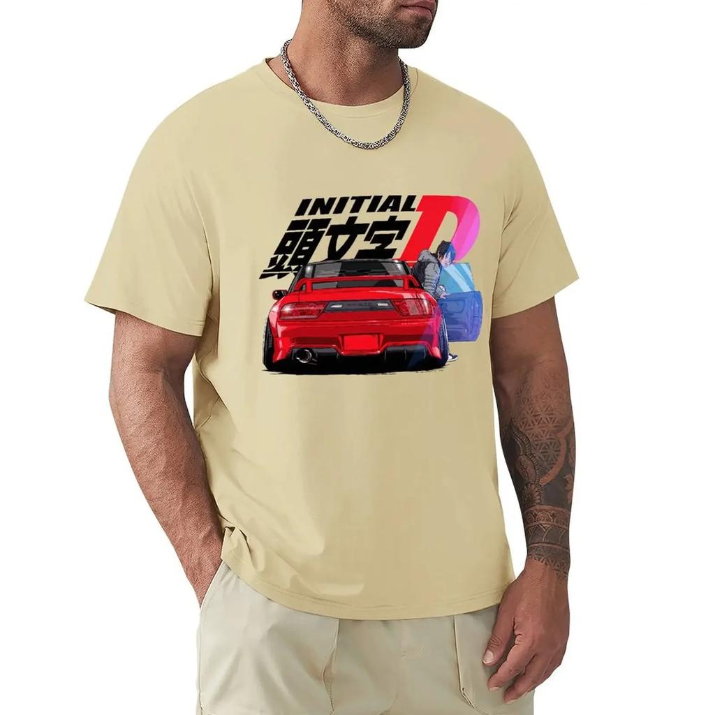 Initial D Movie T Shirt Harajuku Short Sleeve T-shirt 100% Cotton Graphics Tshirt Tops
