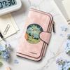 Retro Wallet with Camping Pattern 