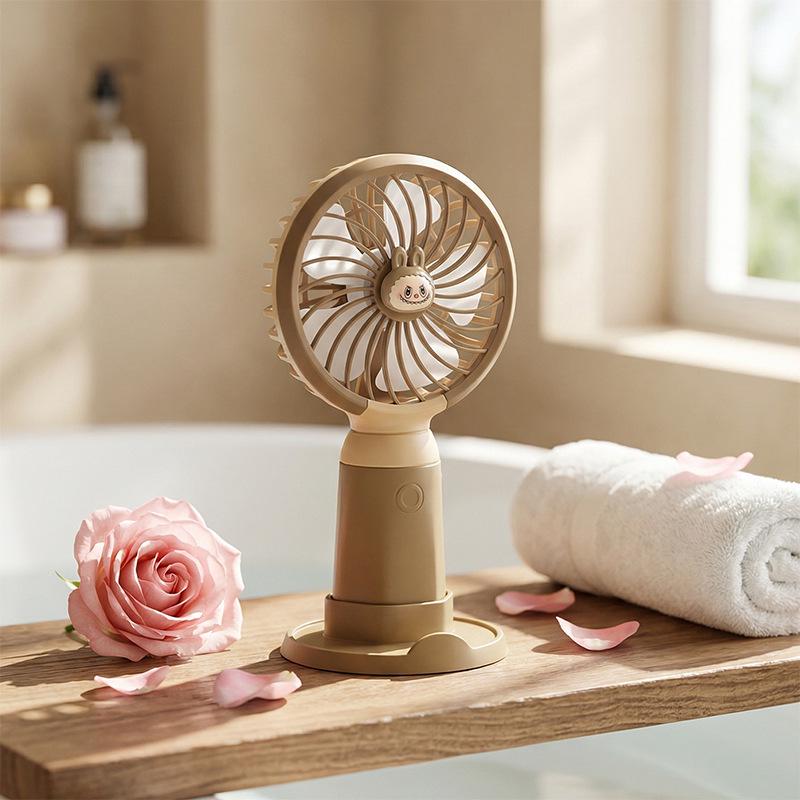

2026 Handheld Mini Portable Fan & Phone Holder - Silent, High Wind Power, Electric Desktop Fan Factory/Wholesale/Foreign Trade/Cross-Border