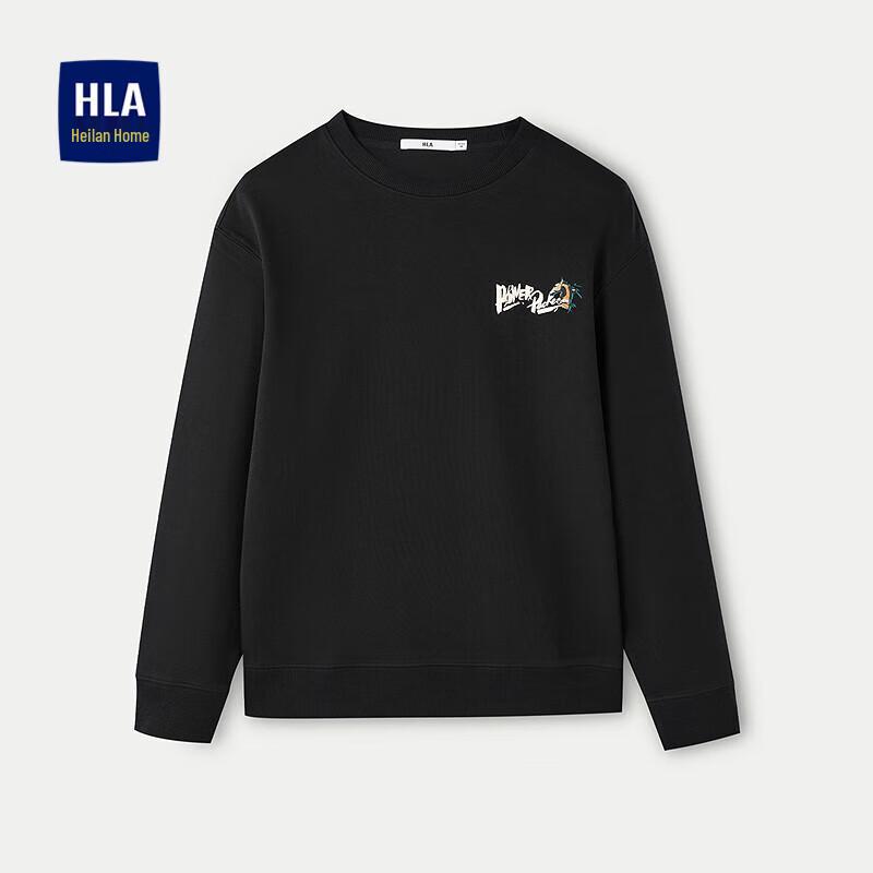 

Мужской свитшот HLA с принтом животных и вышивкой, с длинным рукавом и круглым вырезом L