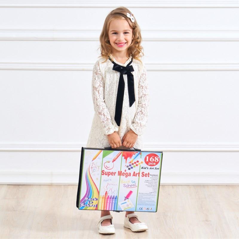 168 Pcs Watercolor Pen Primary School Children Paint Brush Non-toxic Painting Kindergarten Crayon