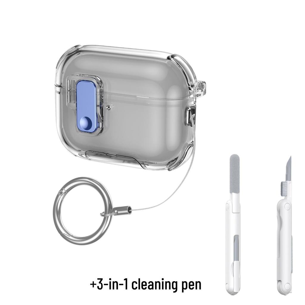 Custodia protettiva per auricolari Bluetooth AirPods Pro 3/2 & 4 con coperchio ad apertura automatica