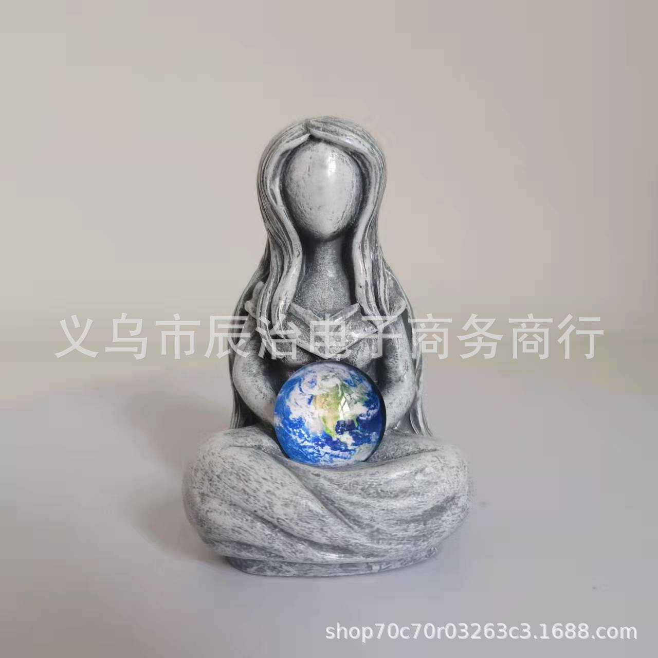Новая статуэтка Геи Матери-Земли Музы Садовое декоративное изделие из смолы Скульптура Орнамент